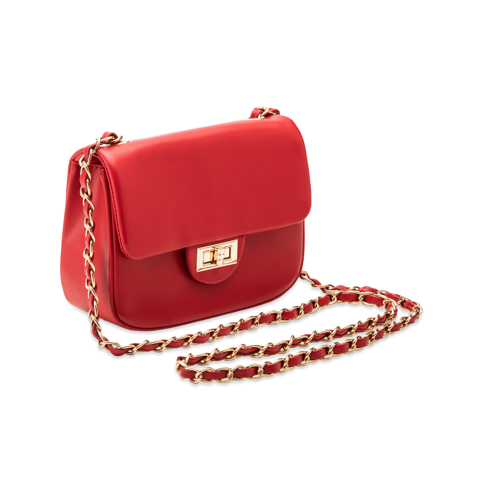 Borsa tracolla rossa con borchie casual | Emila.it
