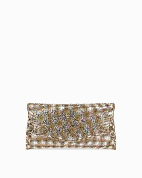 Pochette dor&eacute;e avec bandouli&egrave;re amovible, GOLD
