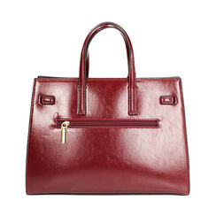 Borsa a mano bordeaux con tracolla removibile, Primadonna, 265731833EUBORDUNI, 004 preview