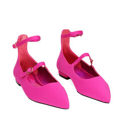 Ballerine fucsia in tessuto, Primadonna, 234906001LYFUCS036, 002a