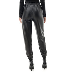 Pantalone nero con elastico, Promozioni, 24B400303EPNEROS, 002a