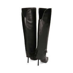 Stivali neri con catena, tacco 10,5 cm, Primadonna, 222186178EPNERO035, 003 preview