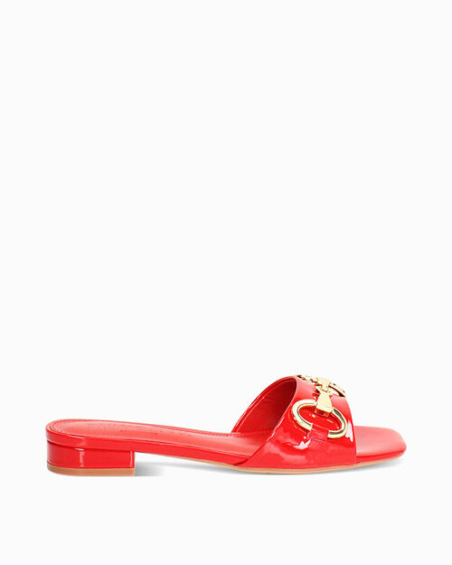 WOMEN SHOES FLAT SYNTHETIC PATENT ROSS, RED