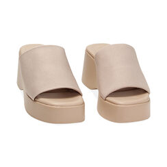 WOMEN SHOES WEDGE FABRIC NUDE, Primadonna, 232104003TSNUDE035, 002 preview