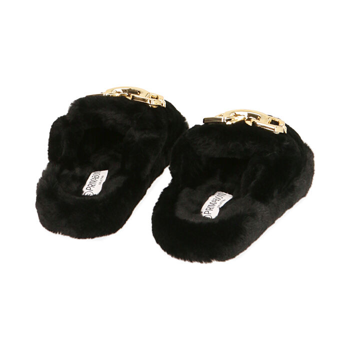Pantofole donna nere Primadonna Collection