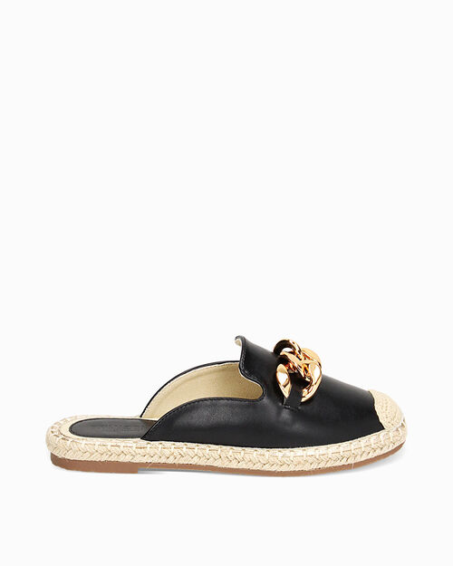 WOMEN SHOES SABOT SYNTHETIC NERO, BLACK