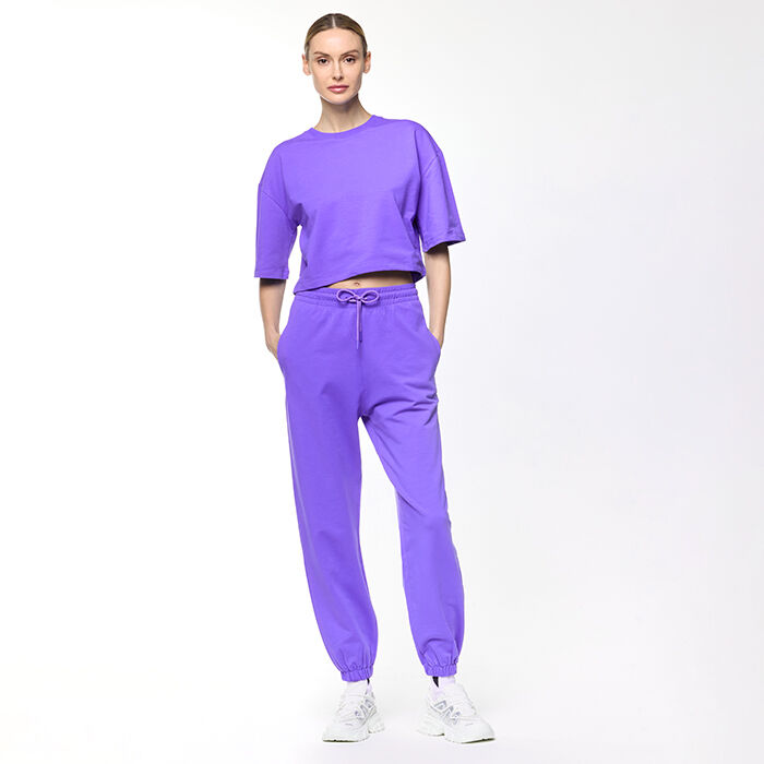 Pantalon de mujer violeta de algodon Primadonna Collection