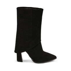 WOMEN SHOES DEMI-BOOT MICROFIBER NERO, Primadonna, 223003105MFNERO036, 001a