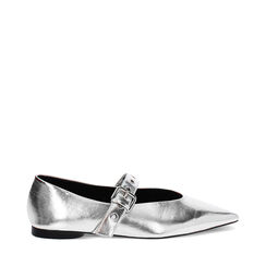 Ballerines femme argentées pointues, Primadonna, 25P814606LMARGE035, 001a