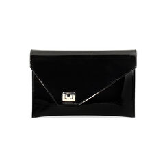 Pochette donna nera in vernice, Primadonna, 255125554VENEROUNI, 001 preview