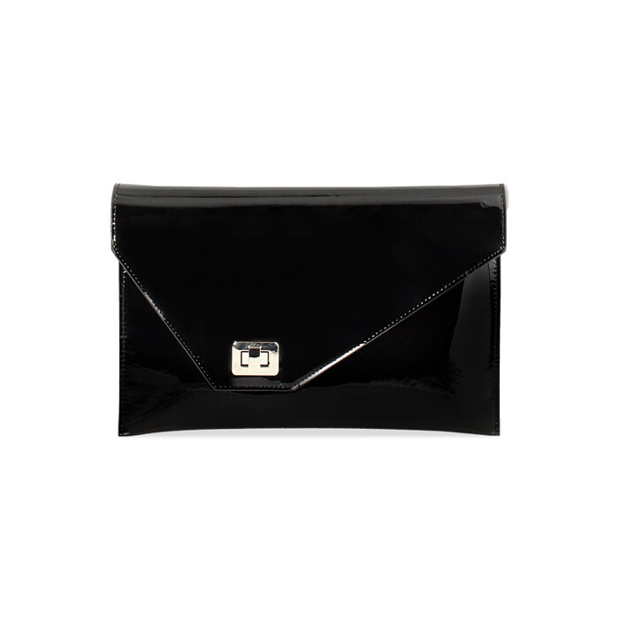 Pochette donna nera in vernice, Primadonna, 255125554VENEROUNI