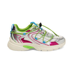 Zapatillas mujer blanco-plata en tejido, Primadonna, 250151101TSBIAR035, 001 preview
