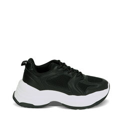 WOMEN SHOES SNEAKERS SYNTHETIC NERO, Primadonna, 220173406EPNERO040, 001a