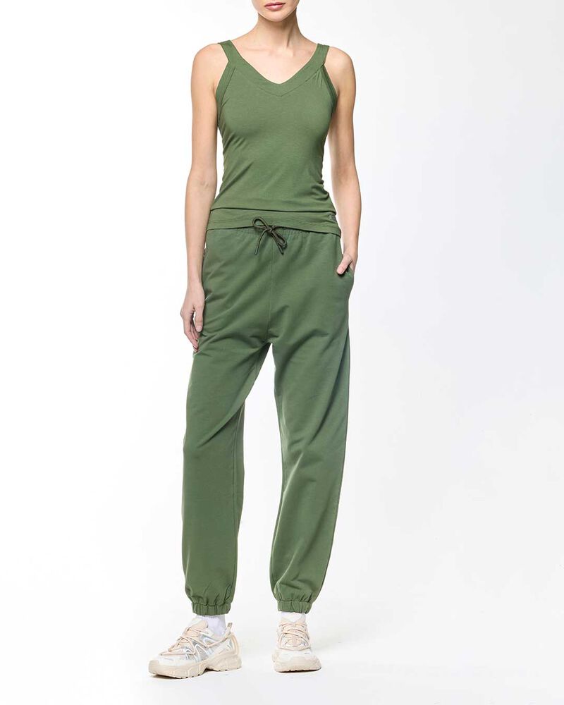 Canotta verde in cotone image number null
