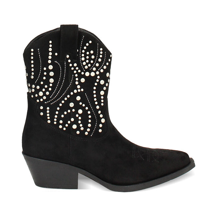 Tronchetto texano nero on sale