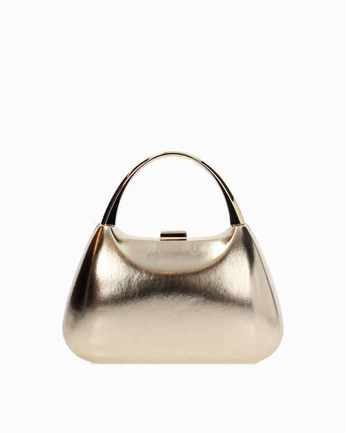 Clutch oro con glitter, GOLD