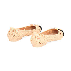 Sandali mare donna beige neri in PVC, Primadonna, 258179001PVBENE036, 004 preview