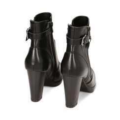 Stivaletti platform neri, tacco 9,4 cm, Primadonna, 220619019EPNERO039, 003 preview