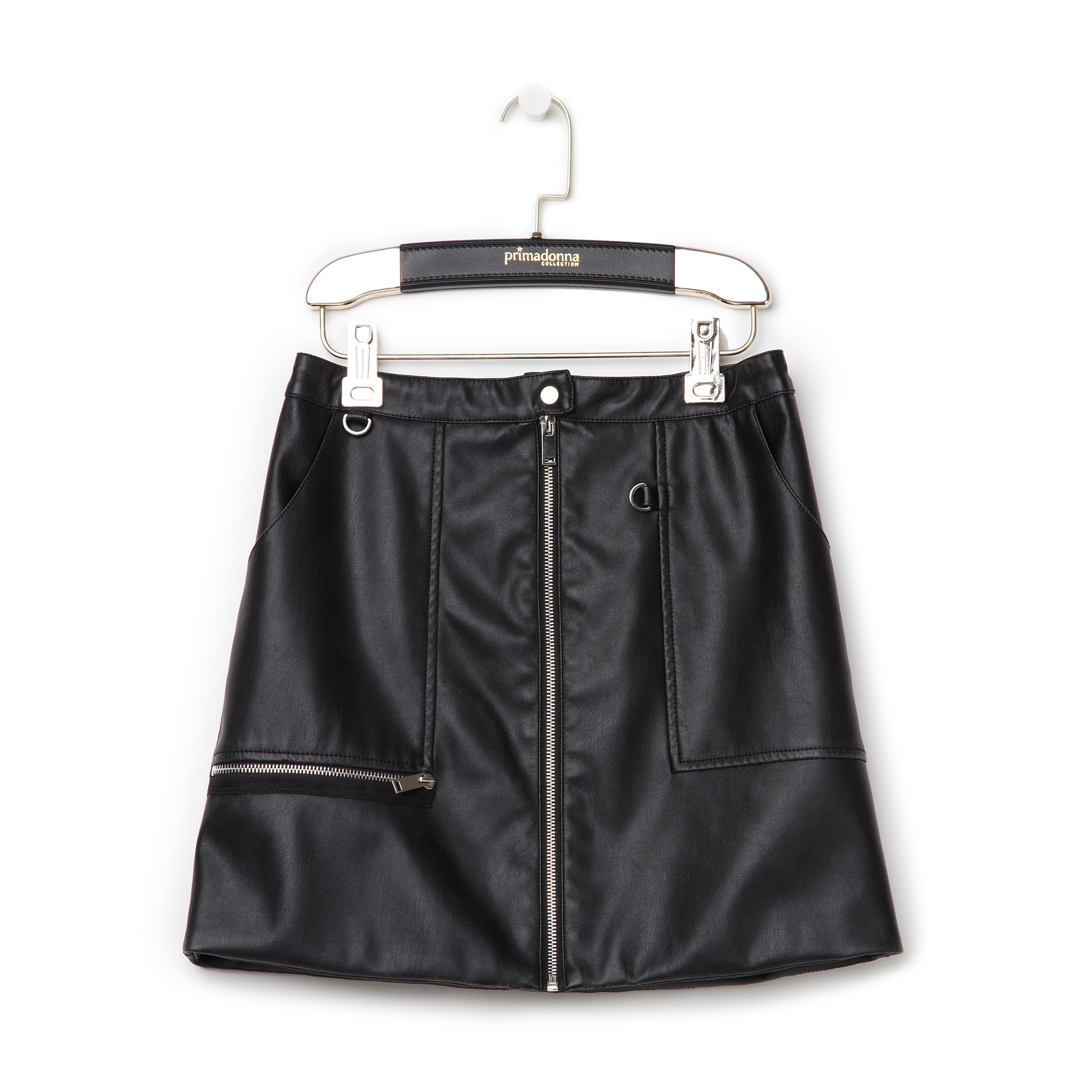 Minigonna nera con zip | Primadonna Collection