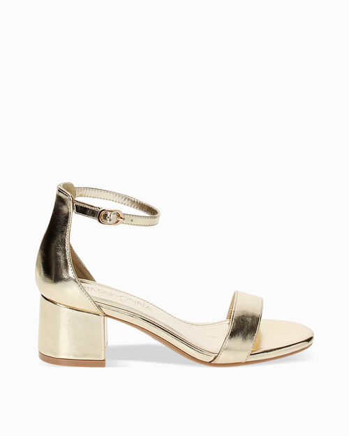 ZAPATOS SANDALIA LAMINADO OROG, GOLD