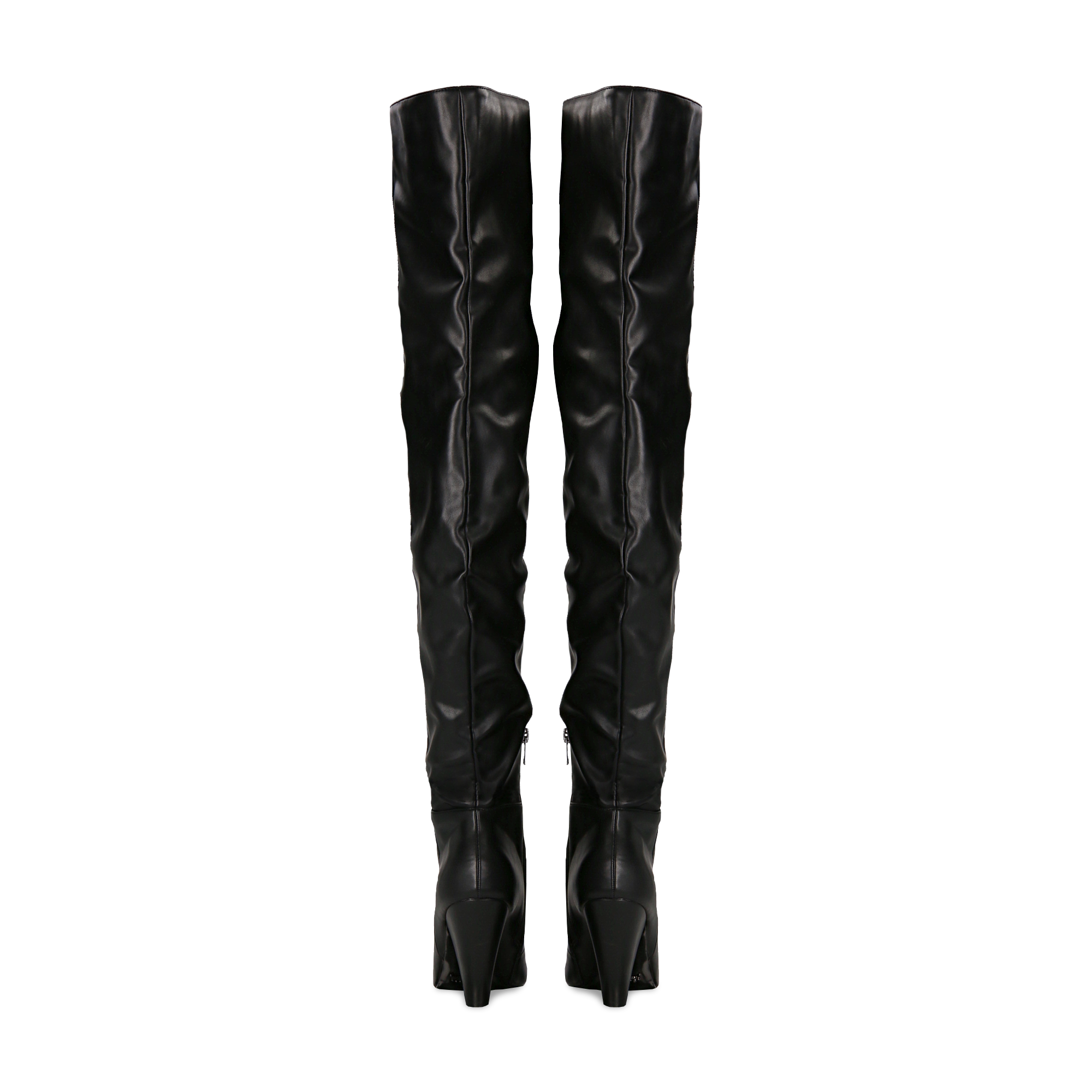 Ash Manhattan Stivale Alto Sopra Ginocchio Donna Nero Pelle (Nero N.39)