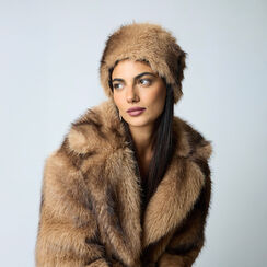 Chapeau marron en fourrure synthétique pour femme, Primadonna, 26B441401FUMARRUNI, 002 preview