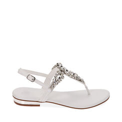 CALZATURA SANDALI BASSI SINTETICO BIAN, Primadonna, 214909918EPBIAN035, 001a