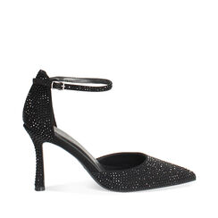 Sandalia Abierta Negro con Altura de Tacón de 9,5 cm, Primadonna, 264906901MPNENE036, 001a