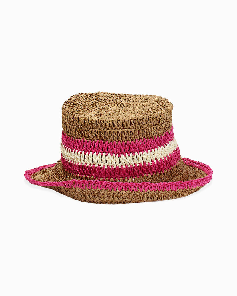 Cappello donna fucsia in raffia image number null