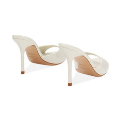 Mules open toe panna tacco 9,5 cm, Primadonna, 272159701VEPANN035, 004 preview