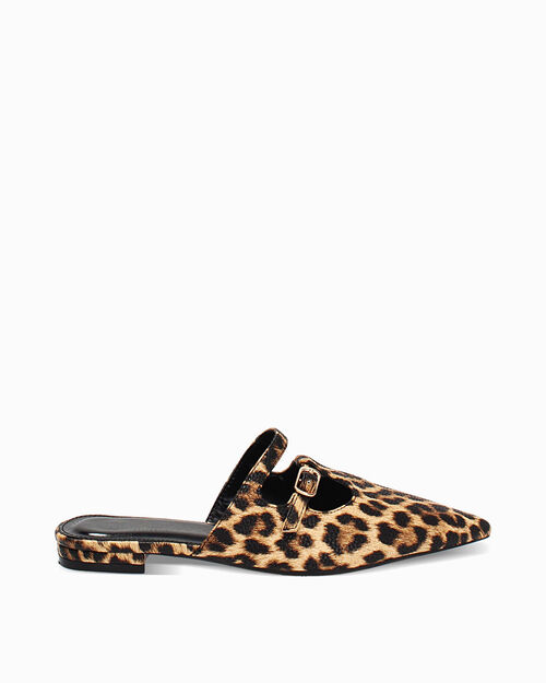WOMEN SHOES SABOT SYNTHETIC LEOP, LEOPARD