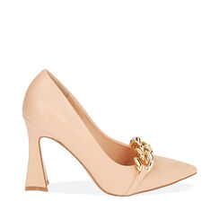 Décolleté beige, tacco 10 cm , 192146812EPBEIG036, 001a