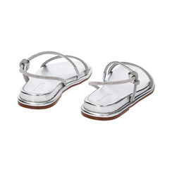 Sandali bassi argento in laminato con pietre, Primadonna, 234991501LPARGE035, 003 preview
