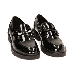 Mocassini neri in naplak, Primadonna, 224902021NPNERO035, 002 preview