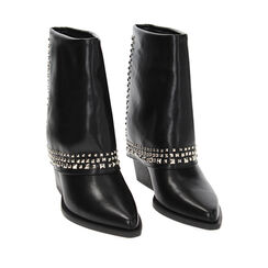 Bottines noires avec clous, Primadonna, 233073172EPNERO035, 002a