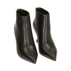 Bottines noires, talon 7,5 cm , Primadonna, 202149301EPNERO035, 002 preview