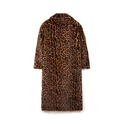 Abrigo de piel largo de leopardo para mujer, Primadonna, 26B451303FULEOPM, 004 preview