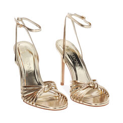 Sandale femme à talon fin doré, Primadonna, 252140316LMOROG035, 003 preview