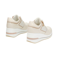 Baskets femme beige en tissu, Primadonna, 252822814TSBEIG035, 004 preview