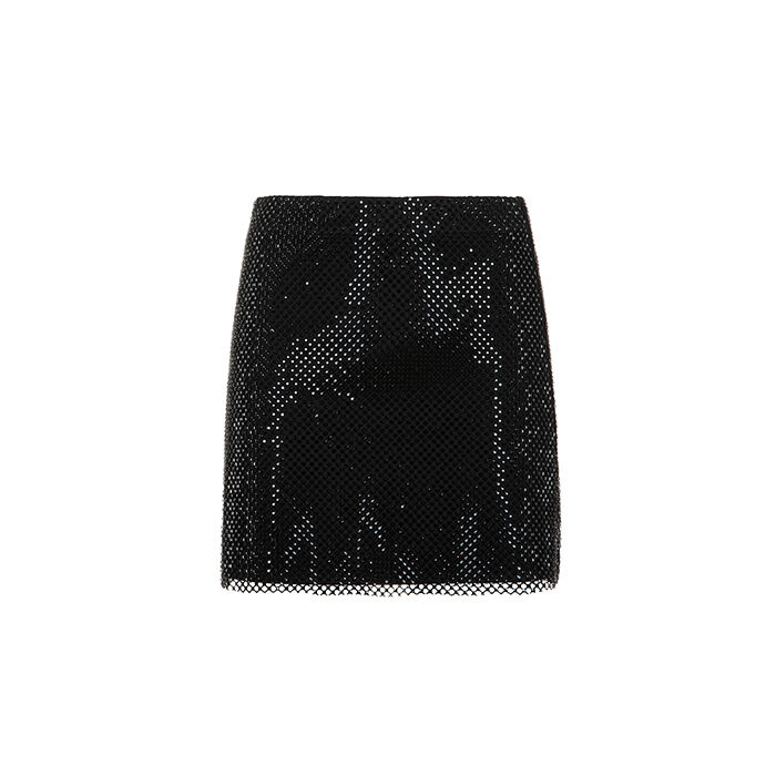 Jupe noire avec pierres scintillantes, Primadonna, 27C925513TRNEROL