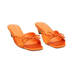 Mules open toe femme orange en satin, Primadonna, 254927801RSARAN035, 003 preview