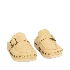 Mules taupe en microfibre, Primadonna, 239311805MFTAUP035, 002a