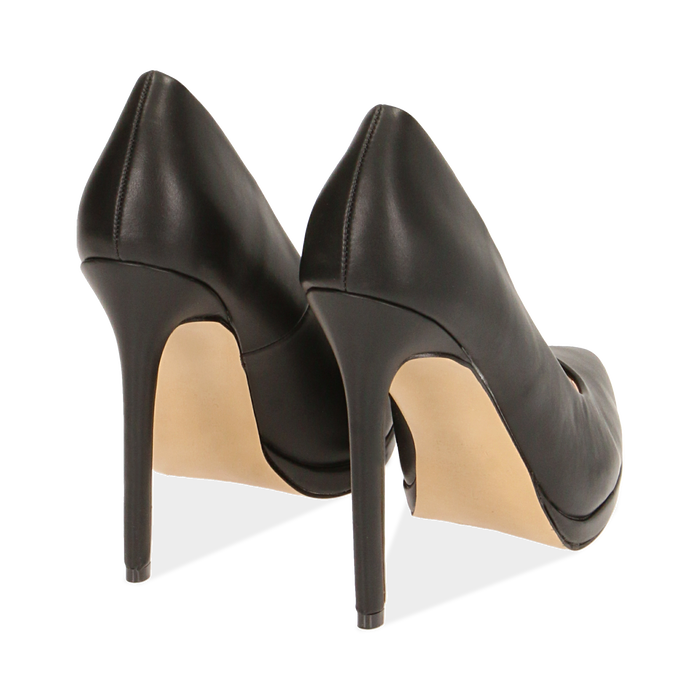 Decollete Nere Con Plateau Tacco 12 Cm Primadonna Collection