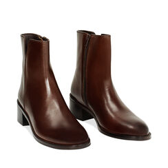 Botín marrón en piel, Primadonna, 24N530065PEMARR035, 002a