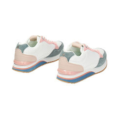 Sneakers bianco rosa, Primadonna, 23O708352TSBIRA035, 003 preview