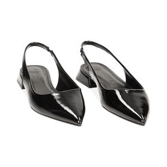 Ballerine slingback nere in naplack, Primadonna, 234906966NPNERO035, 002 preview