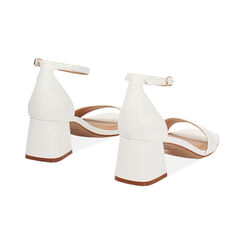 Sandales blanches talon 5,5 cm, Primadonna, 274981301EPBIAN035, 004 preview