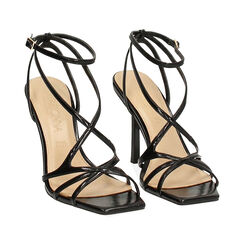 Sandales noires talon 9,5 cm, Primadonna, 272102101EUNERO035, 003 preview