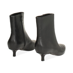 Tronchetti neri con tacco kitten di 4,5 cm, Primadonna, 264908607EPNERO035, 004 preview