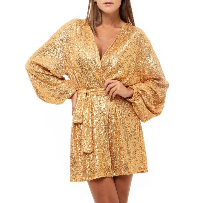 mini robe paillettes